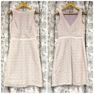 Mica White Cutout Lace Sleeveless Dress Sz 6